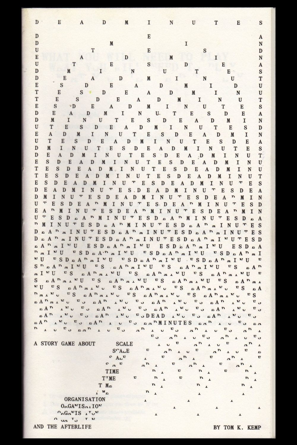 Tom K. Kemp, Dead Minutes