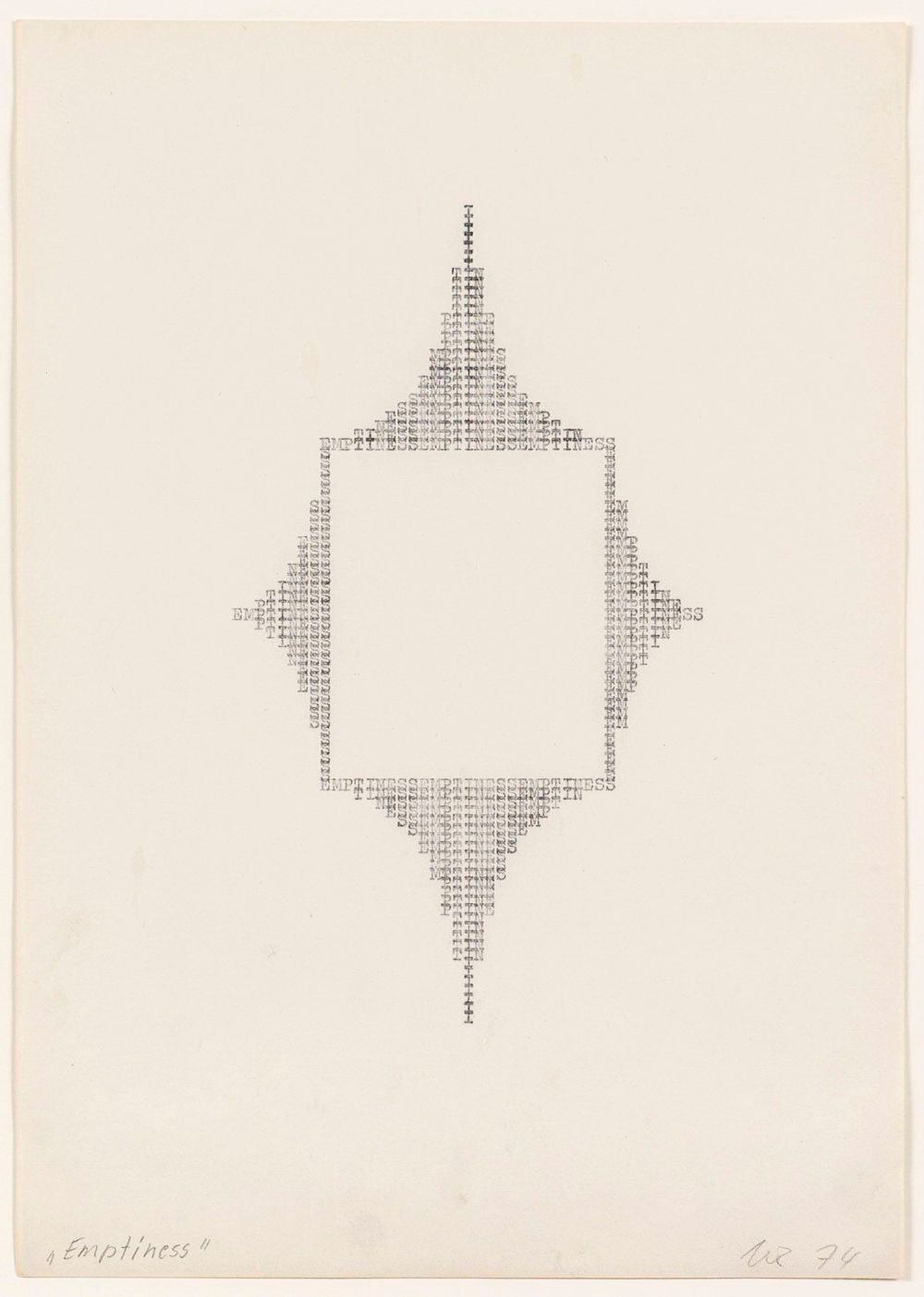 Ruth Wolf-Rehfeldt, Emptiness, 1974