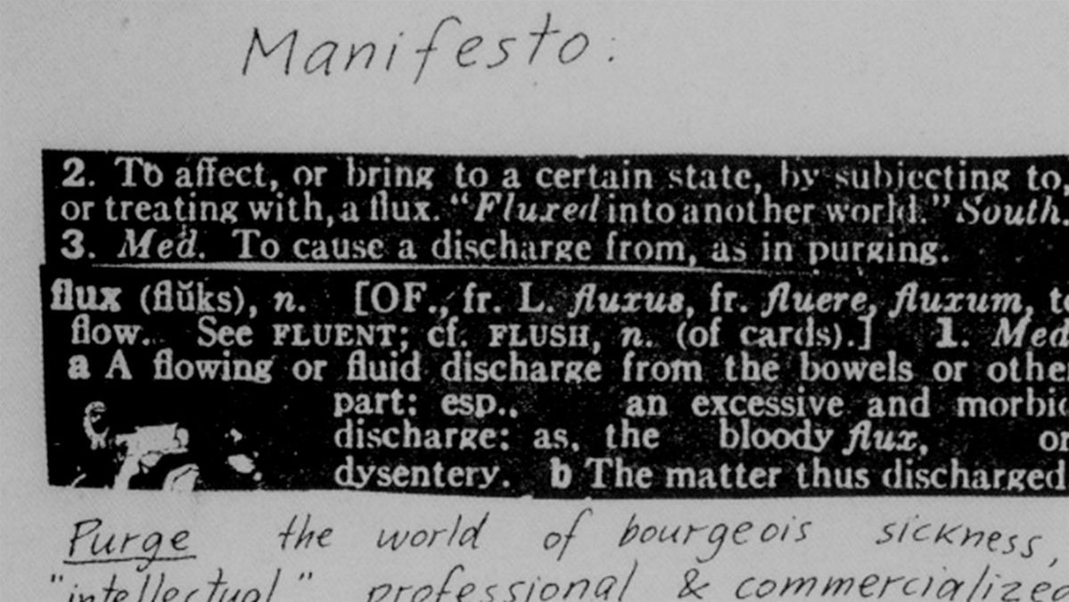 George Maciunas, Fluxus Manifesto, 1963