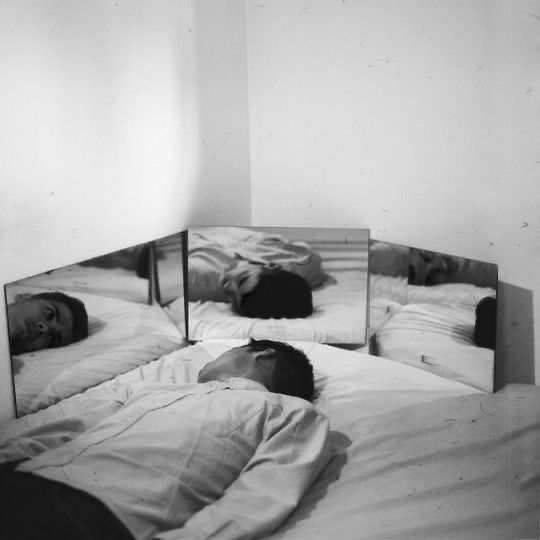 Self-Portrait with Triptych Mirror