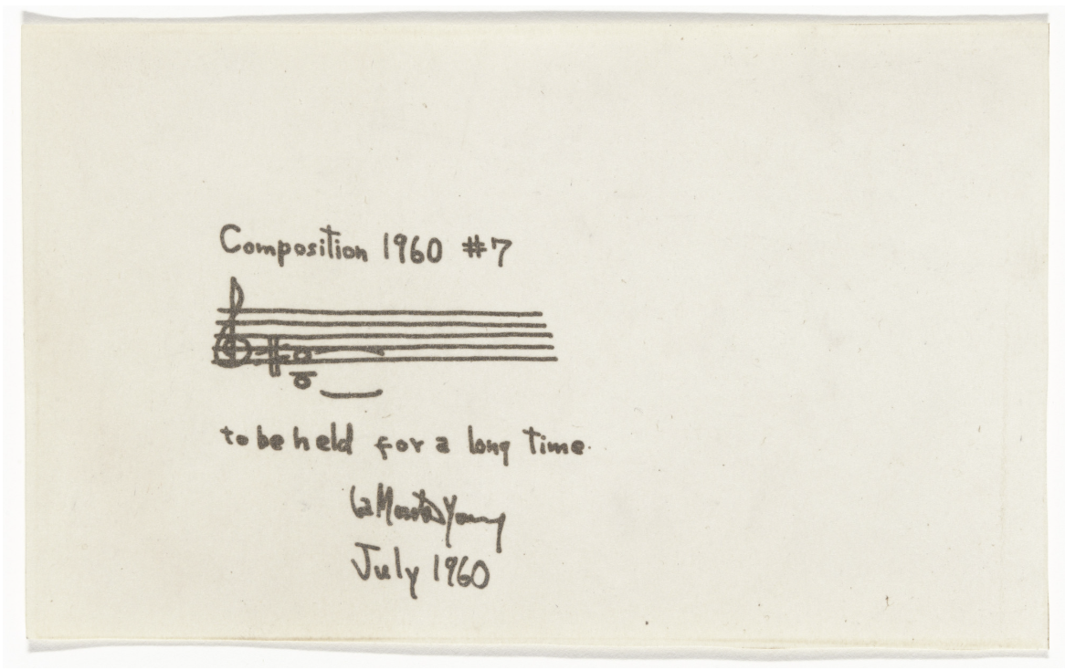 La Monte Young, Composition 1960 #4